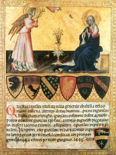 Annunciation by Giovanni di Paolo